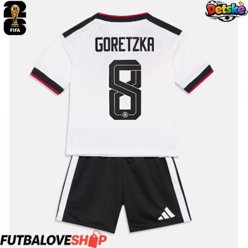 Dres Nemecko Leon Goretzka #8 Domáci pre deti MS 2026 Krátky Rukáv (+ trenírky)